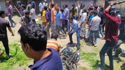 রাজবাড়ীতে বিএনপির দুই গ্রুপের সংঘর্ষে আহত ১৫
