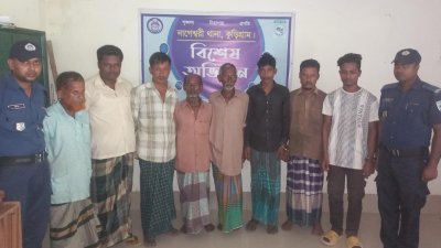 গ্রেফতার আসামিদের কয়েকজন