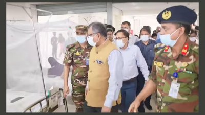 মুগদা মেডিক্যাল কলেজ হাসপাতাল পরিদর্শনে স্বাস্থ্যমন্ত্রী