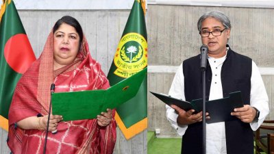 নবনির্বাচিত সংসদ সদস্যকে শপথবাক্য পাঠ করান স্পিকার ড. শিরীন শারমিন চৌধুরী