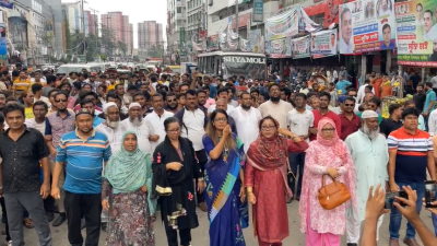নয়াপল্টনে বিএনপি নেতাকর্মীদের বিক্ষোভ