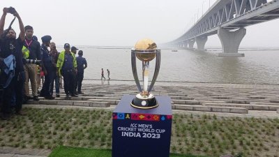 এক ফ্রেমে পদ্মা সেতু ও ক্রিকেট বিশ্বকাপ