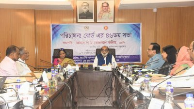 পরিচালনা বোর্ডের সভায় মৎস্য ও প্রাণিসম্পদমন্ত্রী শ ম রেজাউল করিম