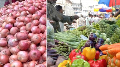 রাজধানীর মিরপুর ১ নম্বরের কাঁচাবাজার
