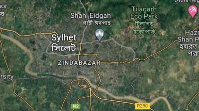 ম্যাপে সিলেট