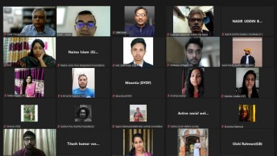 ওয়েবিনারে অংশ নেওয়া বক্তারা