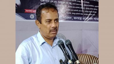 আলোচনা সভায় বক্তব্য রাখছেন আবদুস সবুর