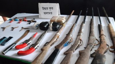 উদ্ধার হওয়া অস্ত্র