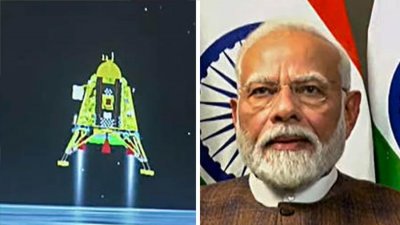 দক্ষিণ আফ্রিকা থেকে ভার্চুয়ালি কন্ট্রোল রুম যুক্ত ছিলেন মোদি। ছবি: পিটিআই