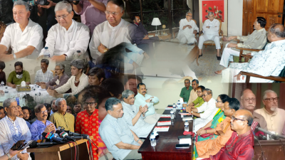 বিএনপি ও শরিকদলগুলোর নেতাদের ছবি কোলাজ করেছেন গাজী শাজাহান