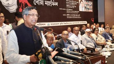 অনুষ্ঠানে বক্তব্য রাখছেন কৃষিমন্ত্রী ড. আব্দুর রাজ্জাক