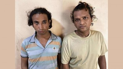 গ্রেফতার মনির (প্রকাশ মণি) ও রফিক (প্রকাশ অপরুপা ও রূপা)