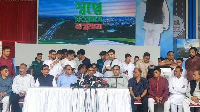 এলিভেটেড এক্সপ্রেসওয়ের কাওলা থেকে ফার্মগেট অংশের উদ্বোধন উপলক্ষে আয়োজিত সুধী সমাবেশস্থল পরিদর্শন করেন ওবায়দুল কাদের