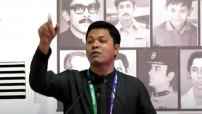 ছাত্রলীগের সমাবেশে শেখ ওয়ালী আসিফ ইনান