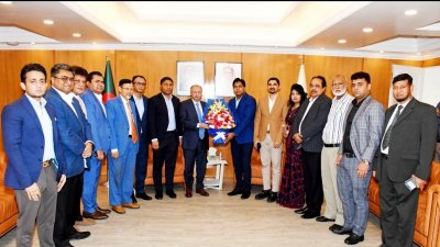 এফবিসিসিআই সভাপতির  সঙ্গে  সাক্ষাৎ করে ডিএসই ব্রোকার্স অ্যাসোসিয়েশন অব বাংলাদেশ (ডিবিএ) এর  প্রতিনিধি দল।
