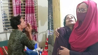 শিশুটির বাবা-মায়ের আহাজারি