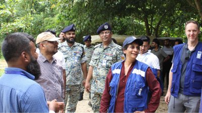 উখিয়ার রোহিঙ্গা ক্যাম্প পরিদর্শন করেছেন জাতিসংঘের প্রতিনিধি দল