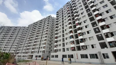 বস্তির বাসিন্দাদের জন্য তৈরি আধুনিক ফ্ল্যাট