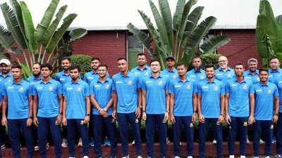 বিশ্বকাপে বাংলাদেশের স্কোয়াড (ছবি: বিসিবি)