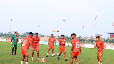 অনুশীলনে বাংলাদেশ দল