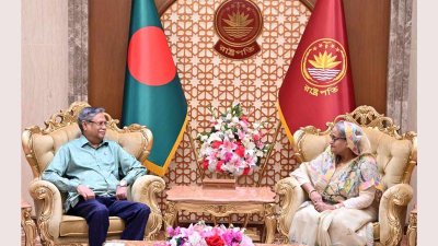 রাষ্ট্রপতি মো. সাহাবুদ্দিনের সঙ্গে বৈঠকে  প্রধানমন্ত্রী শেখ হাসিনা