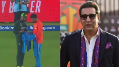 কোহলির কাছ থেকে বাবরের জার্সি নেওয়া পছন্দ হয়নি ওয়াসিমের।