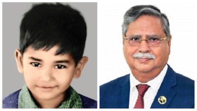 শেখ রাসেল ও রাষ্ট্রপতি মো. সাহাবুদ্দিন