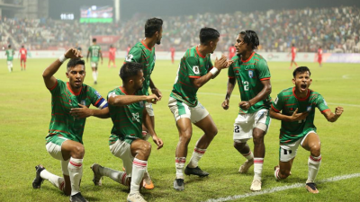 বিশ্বকাপ প্রাকবাছাইয়ে মালদ্বীপকে হারিয়ে বাছাইয়ের গ্রুপ পর্বে জায়গা করে নিয়েছে বাংলাদেশ