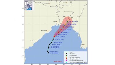 আজকের আবহাওয়া: প্রবল ঘূর্ণিঝড় ‘হামুন’ এর সর্বশেষ আপডেট