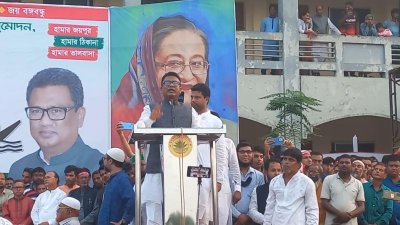 জয়পুরহাটে জনসভায় আবু সাঈদ আল মাহমুদ স্বপন