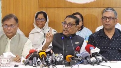 কথা বলছেন ওবায়দুল কাদের
