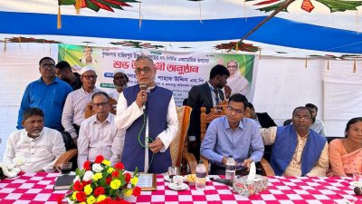 বক্তব্য দিচ্ছেন পরিবেশমন্ত্রী  মো. শাহাব উদ্দিন