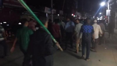 হবিগঞ্জে বিএনপি নেতাকর্মীদের মিছিল