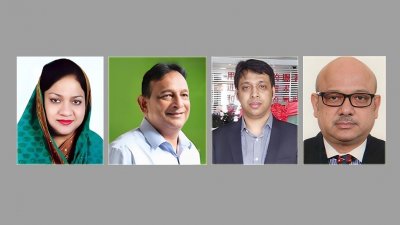 বাম দিক থেকে সৈয়দা জাকিয়া নূর লিপি (নৌকা), সৈয়দ আশফাকুল ইসলাম টিটু (স্বতন্ত্র), সৈয়দ নাফিস নজরুল রাইয়ান (স্বতন্ত্র), সৈয়দ সাফায়েতুল ইসলাম (স্বতন্ত্র)