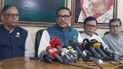 ব্রিফিংয়ে ওবায়দুল কাদের