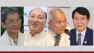 জ্যোতিরিন্দ্র বোধিপ্রিয় লারমা ওরফে সন্তু লারমা, দীপংকর তালুকদার, সুপ্রদীপ চাকমা ও অংসুই প্রু চৌধুরী