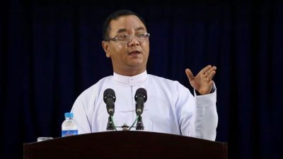 জান্তা মুখপাত্র ঝাও মিন তুন। ছবি: রয়টার্স