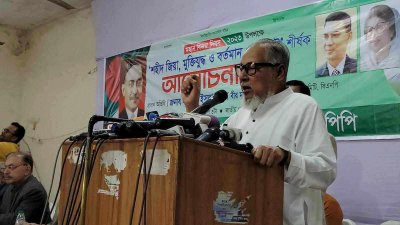 জাতীয় প্রেস ক্লাবের মিলনায়তনে নজরুল ইসলাম খান