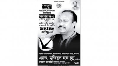 মো. মুজিবুল হক চুন্নুর নির্বাচনি পোস্টার