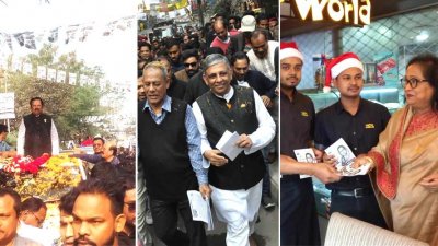 প্রতীক নিয়ে প্রচারের সময় ভোটারদের আকৃষ্ট করতে প্রতিশ্রুতির ফুলঝুরি দিচ্ছেন দলীয় ও স্বতন্ত্র প্রার্থীরা
