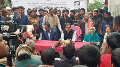 নির্বাচনি পথসভায় কাজী নাবিল আহমেদ