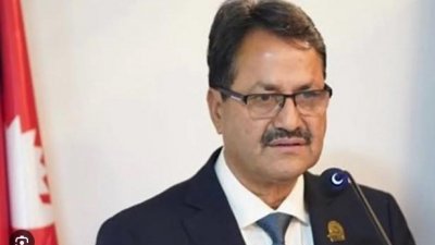 নেপালের পররাষ্ট্রমন্ত্রী এনপি সোৗদ। ছবি: টুইটার