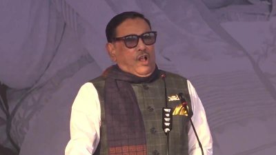 বরিশালের জনসভায় বক্তব্য দেন ওবায়দুল কাদের