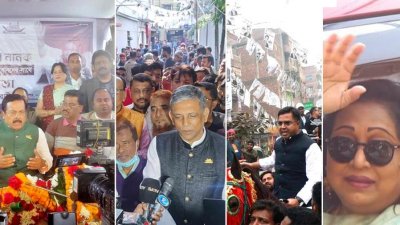 ভোটারদের কেন্দ্রে এসে ভোট দেওয়ার আহ্বান জানিয়েছেন প্রার্থীরা