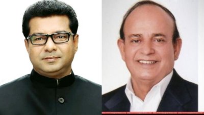 মহিউদ্দিন মহারাজ ও আনোয়ার হোসেন মঞ্জু