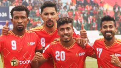 প্রিমিয়ার লিগে বসুন্ধরা কিংস ৩-০ গোলে শেখ জামালকে হারিয়ে টানা চতুর্থ জয় পেয়েছে