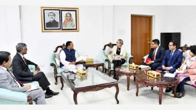 বাণিজ্য প্রতিমন্ত্রী আহসানুল ইসলাম টিটুর সঙ্গে সৌজন্য সাক্ষাৎ করেন যুক্তরাজ্য হাইকমিশনার সারাহ কুক