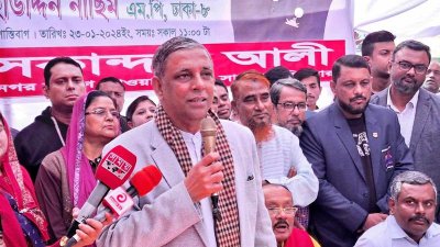 কথা বলছেন বাহাউদ্দিন নাসিম