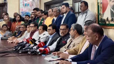 প্রেস ব্রিফিংয়ে ওবায়দুল কাদের