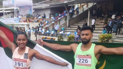 দ্রুততম মানবী শিরিন ও মানব ইমরানুর